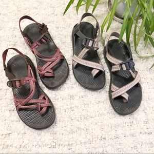 Set of 2 used chacos needing to be re-soled. Women’s Size 9
